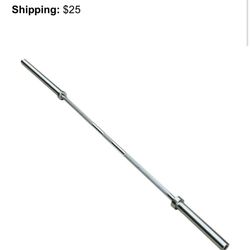 7 Foot Olympic Barbell With Wire Collars