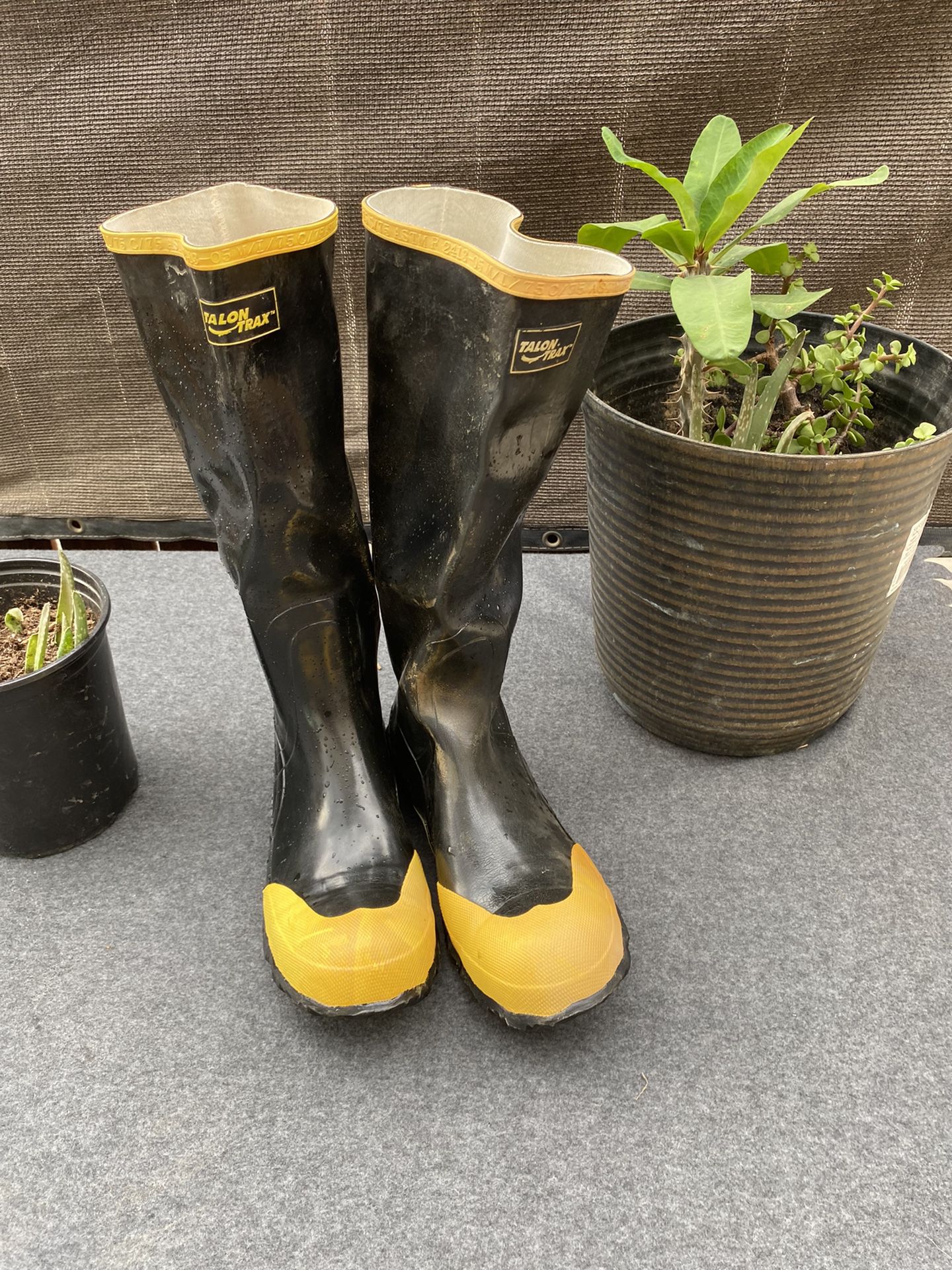 Men’s  Rain Boots/ Size 9 Like  New