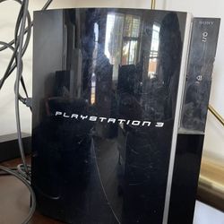 PlayStation 3 / PS3 With Games And Controllers