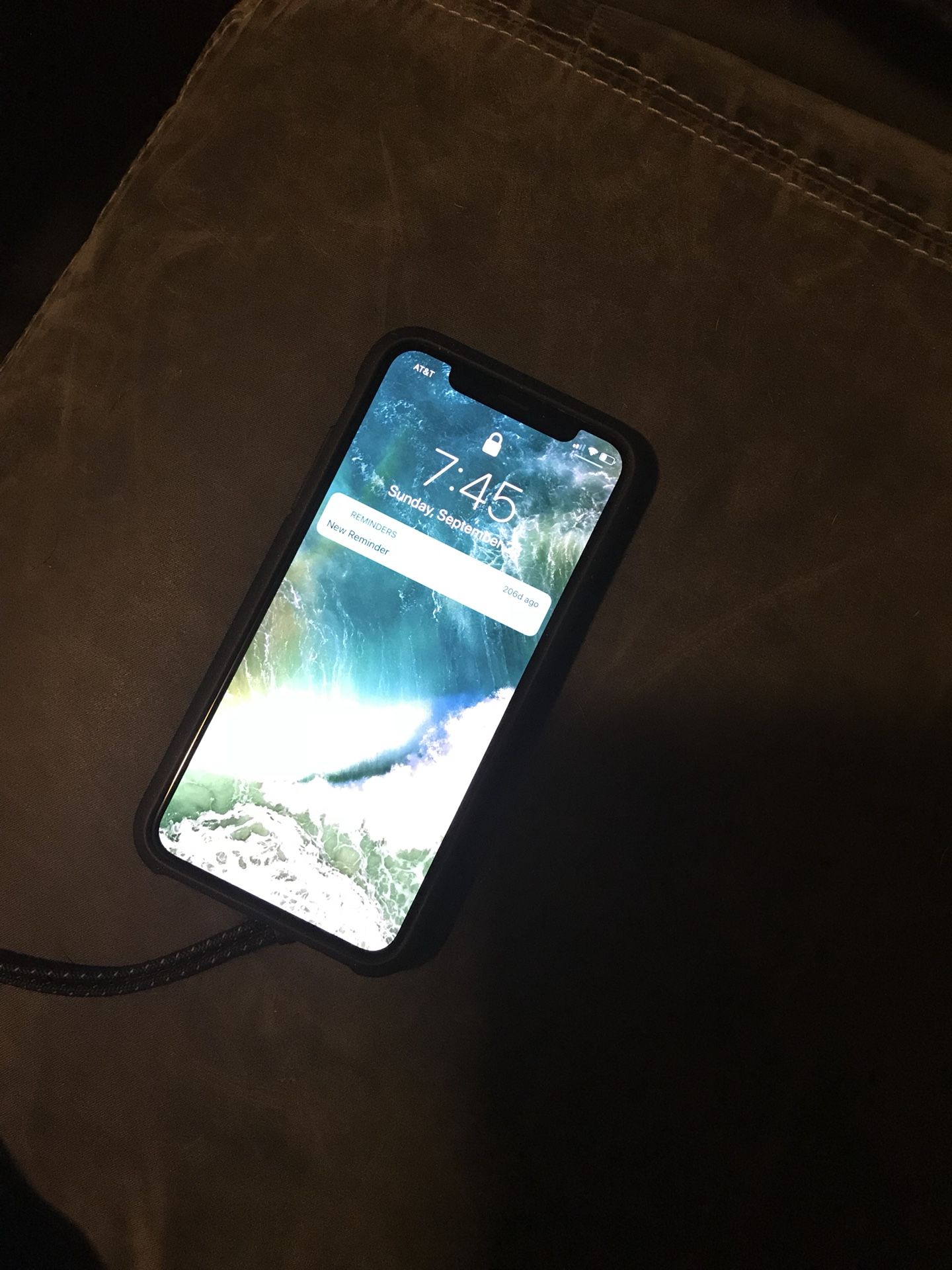 IPhone X 64gb with Apple care plus year and 2 month left. ($199 retail)