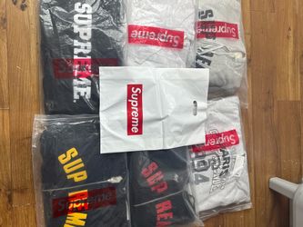 Supreme zip ups , whole sale and singles