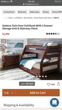 Living spaces bunk bed