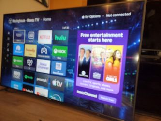 70" Westinghouse roku smart tv 4k basically new great condition no scratch. Come with original remote . . Great quality pic