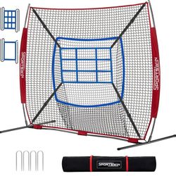 Baseball and Softball Practice Net Portable Hitting Pitching Batting Training Net