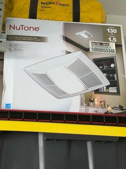 NEW NuTone 130 CFM Bathroom Exhaust Fan with Light & Night Light – Never Used