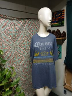 Corona Extra Protect the Crown Faded Graphic Tee, Size XL