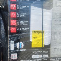 NEW IN BOX TOSHIBA 8,000 BTU (12,000 BTU ASHRAE) 115-Volt Smart Wi-Fi Portable Air Conditioner up to 350 sq. ft. Cools and Dehumidifies