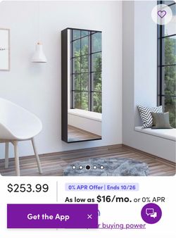 Wall-Mounted Shoe Storage with Mirror