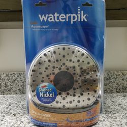 Waterpik Aquascape Spa Shower Head In Brushed Nickel