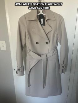 New beige long coat