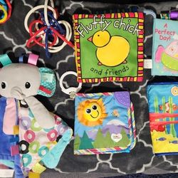 Baby Toys, Cloth Books, And Security Blanket 