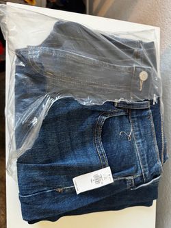 Barrel legged high rise jeans