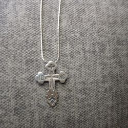 925 Cross And Silver Chain
