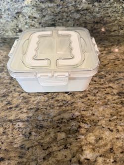 Snack box containers with multiples compartments