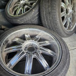 20 inch, Chrome wheels