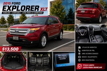 2015 Ford Explorer XLT • 101K Miles • Clean Title