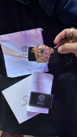 Versace belt sz 32 is reversible brand new with boxing papers and paper dust bag as well