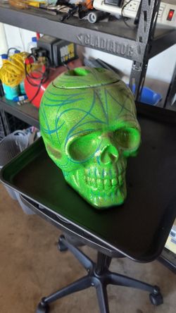 Custom Skull Cookie Jar