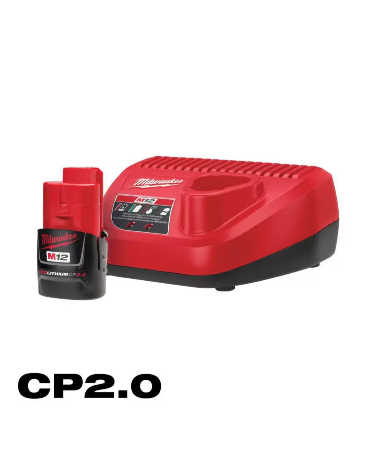 Firm Price* Milwaukee M12 C.P 2.0 Battery and Charger Combo