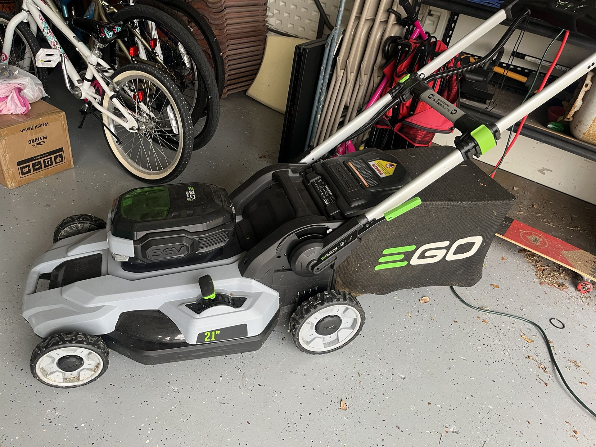 EGO Lawn Mower And Battery Like New 