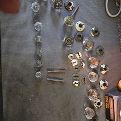 Glass Door Knobs 9  Glass Dresser Knobs 6 Pieces And Hardware