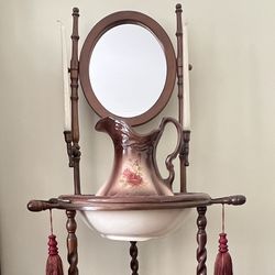 Antique Wash Bowl And Stand