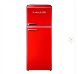 24 in. 10 cu. ft. Retro Top Freezer Refrigerator, Hot Rod Red, Frost Free, Energy Star