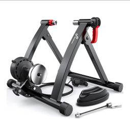 Bike Trainer - Magnetic Stationary Bike Stand for 26-28" & 700C Wheels - Adjustable 6 Level