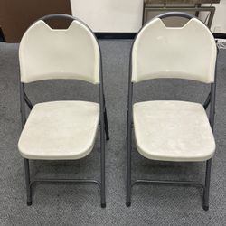 ► Heavy Duty Folding Chairs, Gray Granite Injection Molded Plastic, Full Steel Frame, Nesting for Storage. Correll RC350 R Series, Price is Each
