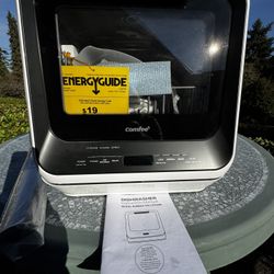 Comfee Portable Mini Dishwasher Countertop with mat