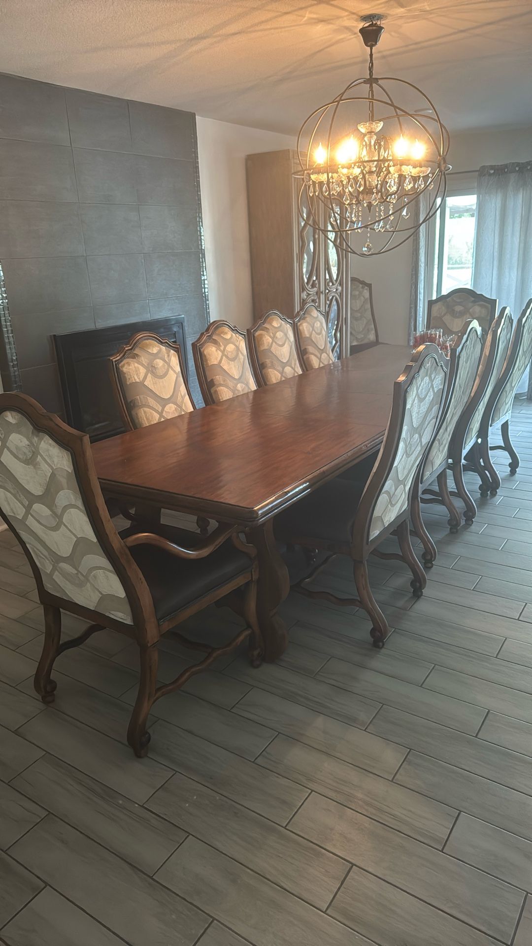 Dining Room Table Seats 12 Bar Stools And 2 China