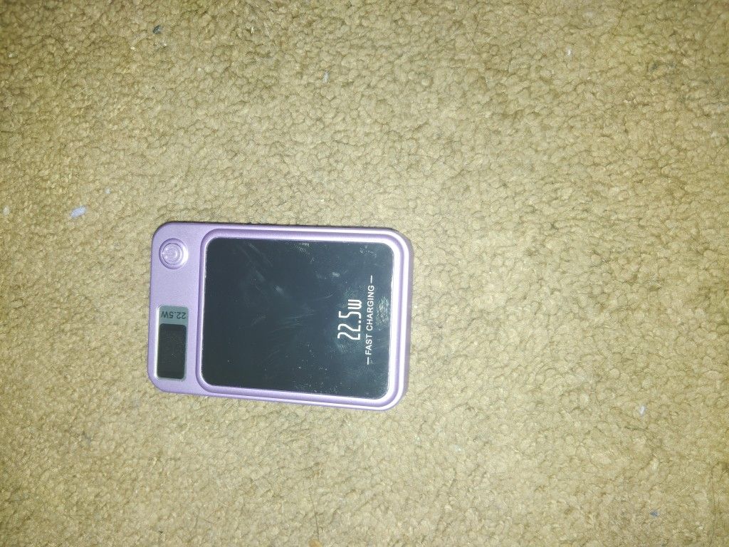 purple portable charger