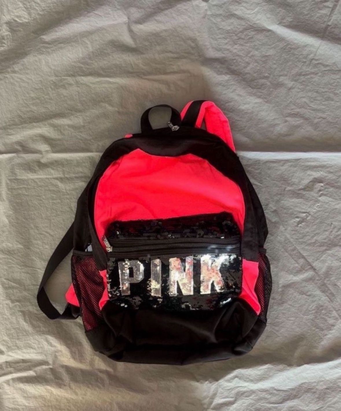 NEW PINK LOGO BLING CAMPUS BACKPACK LIMITED EDITION
