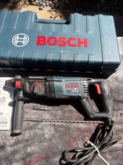 BOSCH RH226 Xtreme 1” SDS-Plus Rotary Hammer Drill Kit-Clean-7.5 Amp, Handle , Bits, Hard Case
