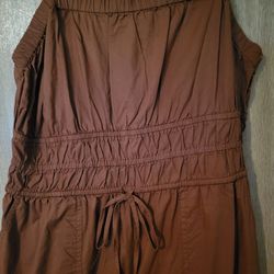 Women's Burnt Orange Jumpsuit