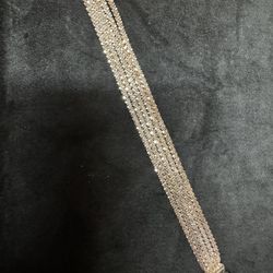 Milor Italy 925 Sterling Silver 5 Strand Chain Bracelet