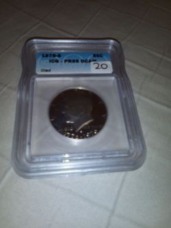 1976-S Bicentennial ICG-PR65 DCAM Clad 50C