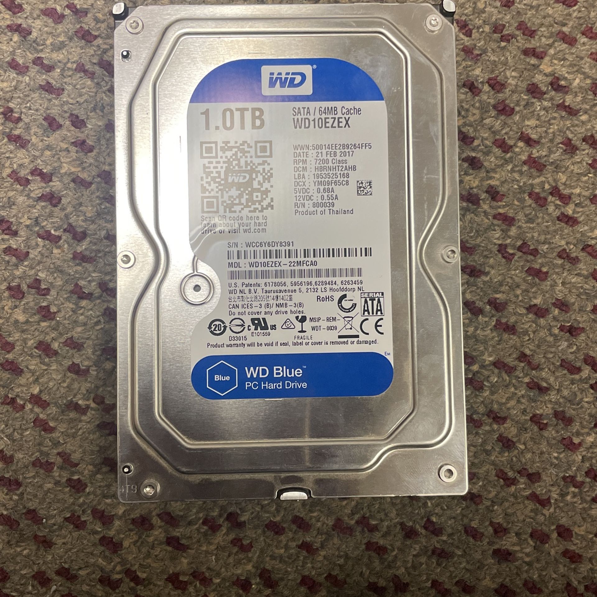 1TB Hard Drive 