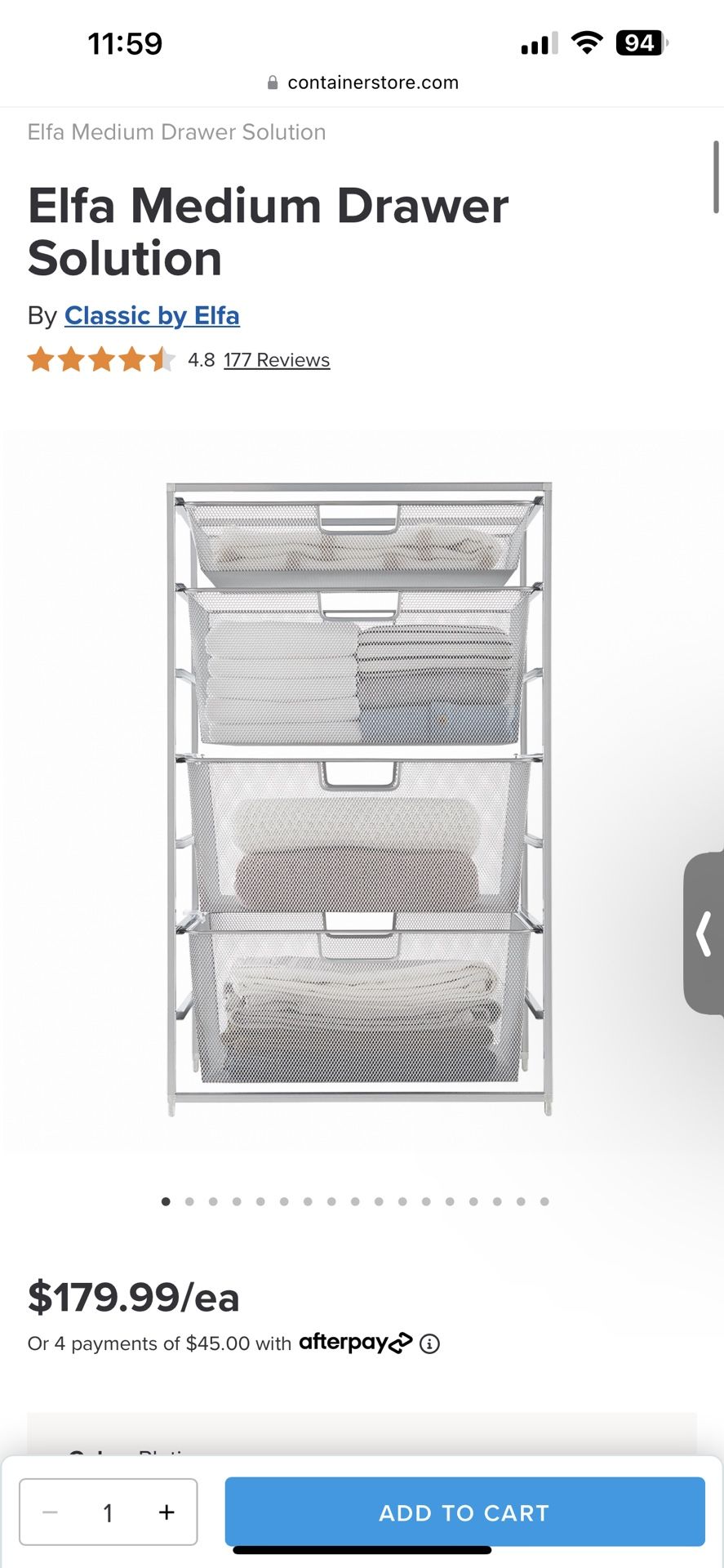 Elfa Medium Drawer Solution (2)