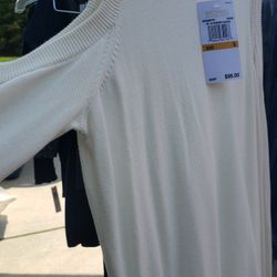  Michael Kors Cold Shoulder Sweater 