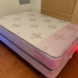 New Full Mattress And Box Spring 2 Pc Bed Frame Is Not Included 