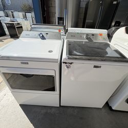 Washer and dryer with warranty