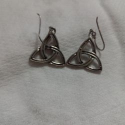 925 STERLING SILVER  "" LAB EARRING ""