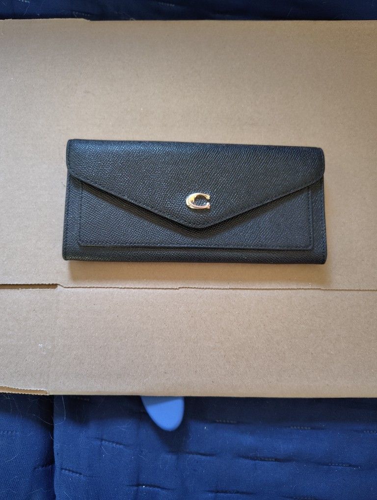 Coach Black Leather Wallet