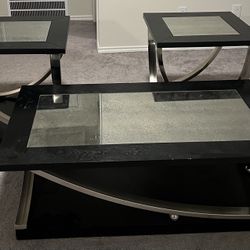 Coffee Table & 2 End Tables