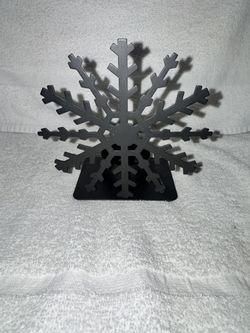 Winter Snowflake Metal Candle Holder