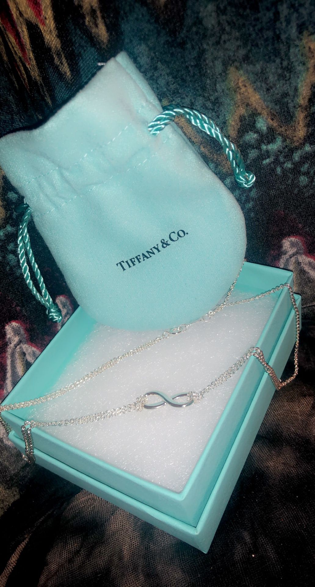Tiffany’s infinity choker never been warm brand new in box