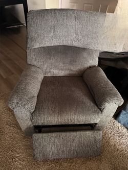 Gray Fabric Recliner Chair