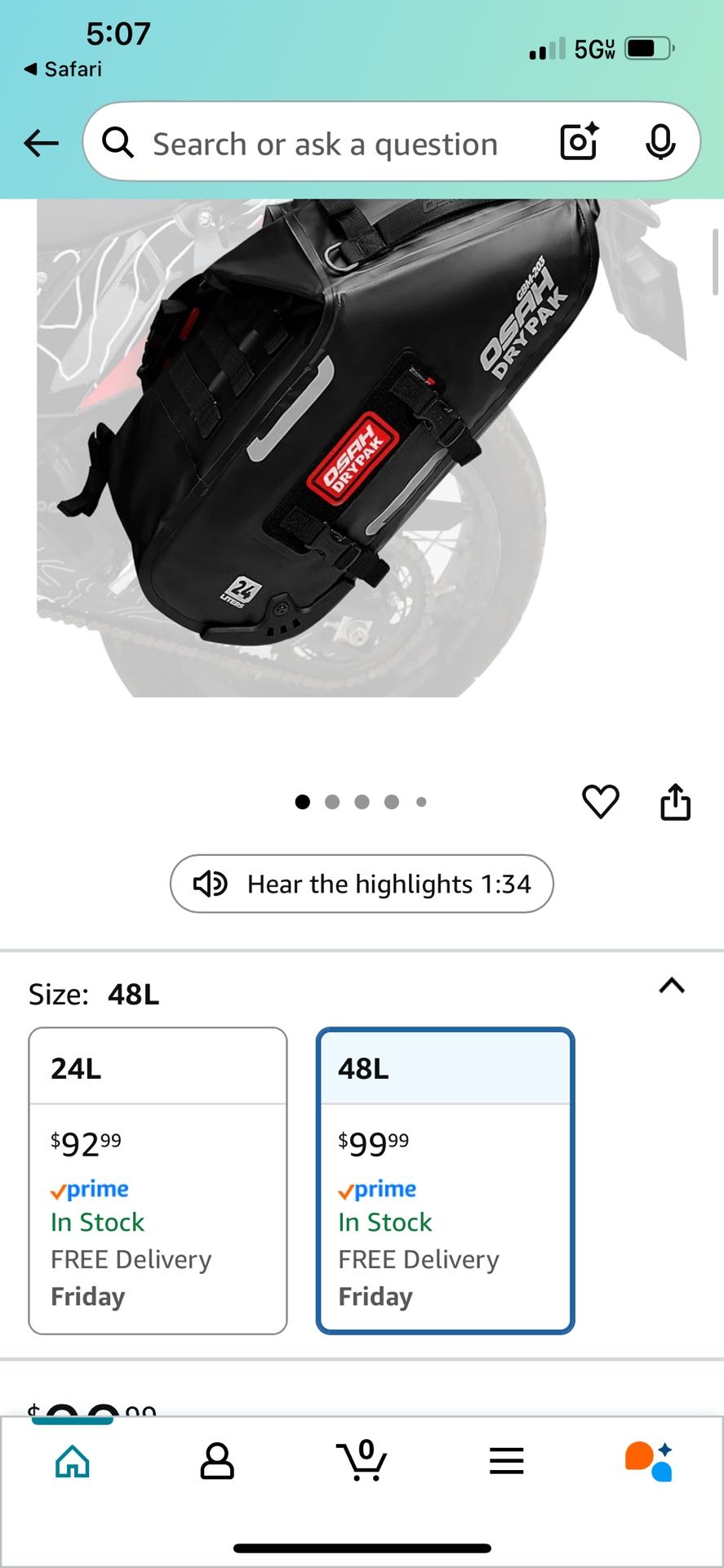 Motorcycle Saddle Bag