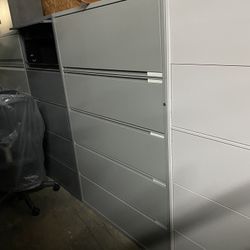 Meridian 5 high lateral file cabinet 